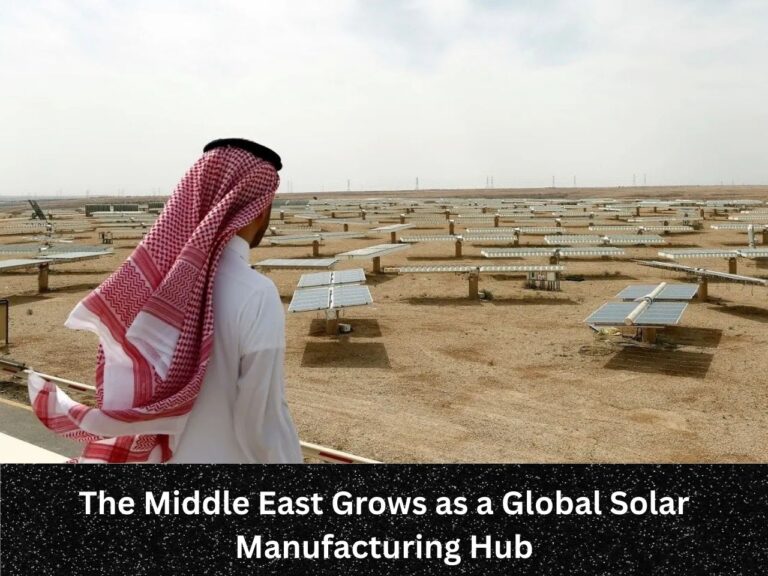 The Middle East Grows as a Global Solar Manufacturing Hub
